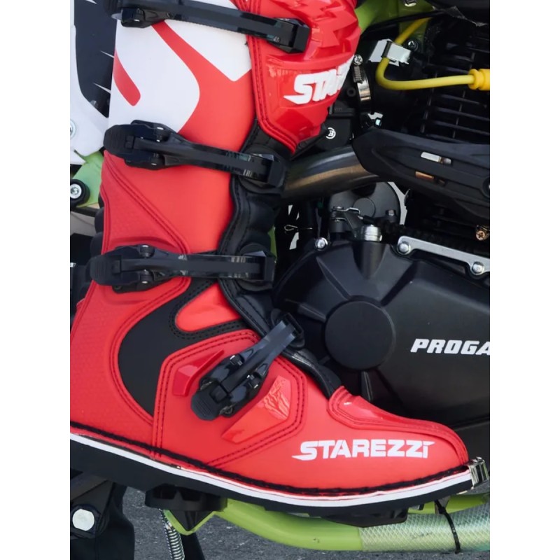 Мотоботы Starezzi Roma red/black/white, красный/черный/белый, размер 40