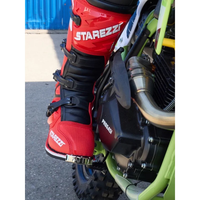 Мотоботы Starezzi Roma red/black/white, красный/черный/белый, размер 43