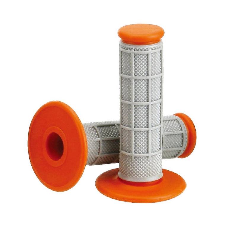 Грипсы руля Accel RGP-535M-120 серый/оранжевый