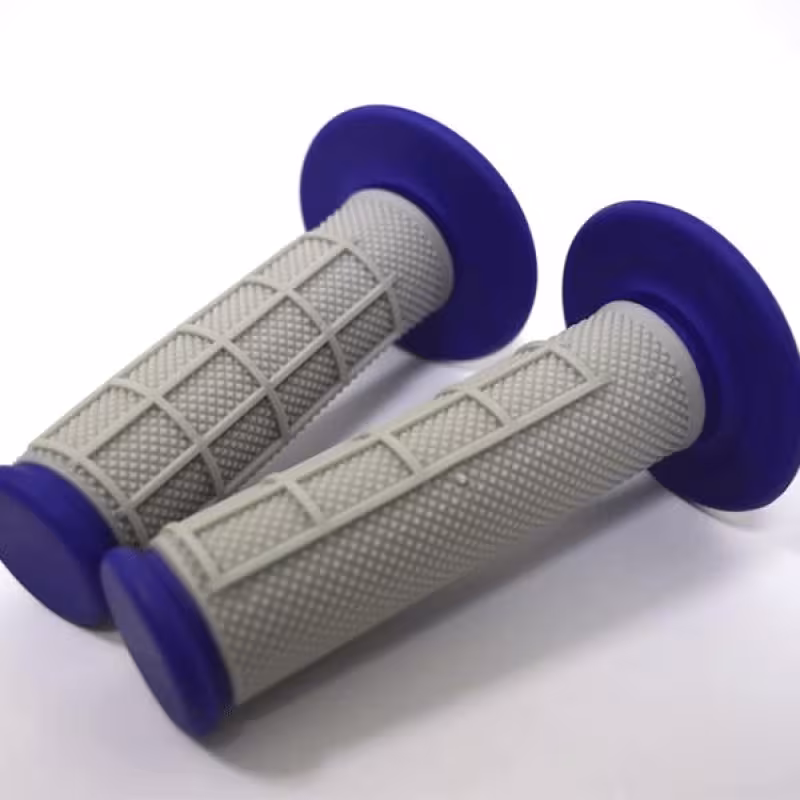 Грипсы руля Accel RGP-535M-120 серый/синий