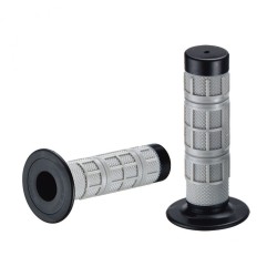 Грипсы руля Accel RGP-633M-125 серый/черный