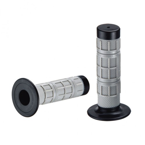 Грипсы руля Accel RGP-633M-125 серый/черный