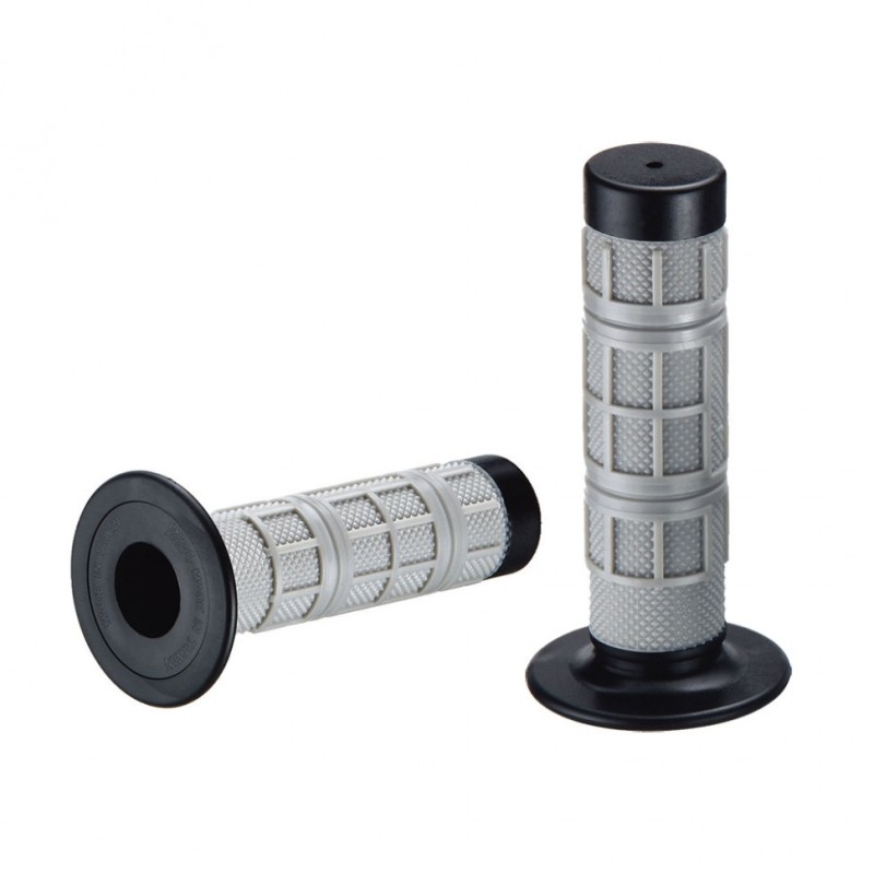 Грипсы руля Accel RGP-633M-125 серый/черный