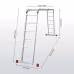 Лестница-трансформер Новая Высота NV 3320, четырехсекционная, 4х6 перекладин