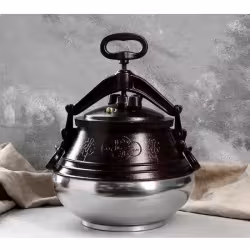 Казан Афганский, алюминий, 10 л, коричневый/серебристый