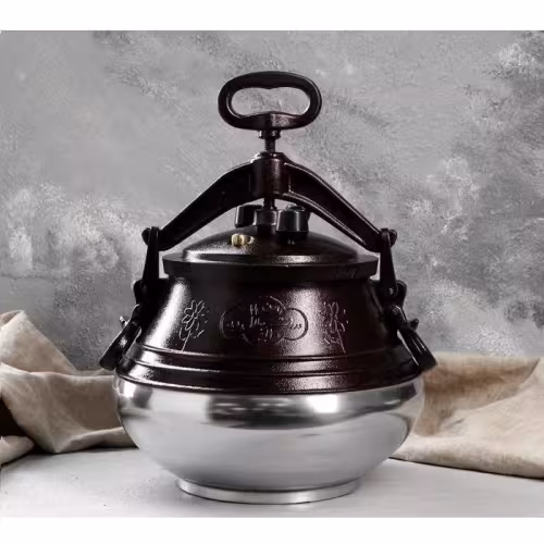 Казан Афганский, алюминий, 10 л, коричневый/серебристый