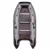 Лодка надувная ПВХ Адмирал 335, пайол фанерный, серый/черный
