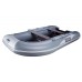 Лодка надувная ПВХ Адмирал 335, пайол фанерный, серый