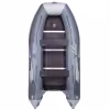 Лодка надувная ПВХ Адмирал 335, пайол фанерный, серый