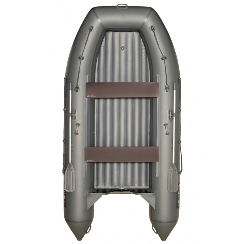 Лодка надувная ПВХ Адмирал 380 НДНД, голубой/черный