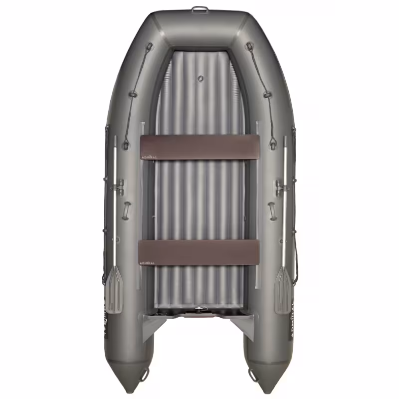 Лодка надувная ПВХ Адмирал 380 НДНД, камыш/серый