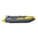 Лодка надувная ПВХ с интегрированным фальшбортом Angler Skat Triton 390NDFi, НДНД, серый/бирюзовый