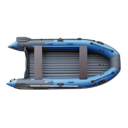 Лодка надувная ПВХ Angler Skat Triton 370, НДНД, серый/голубой