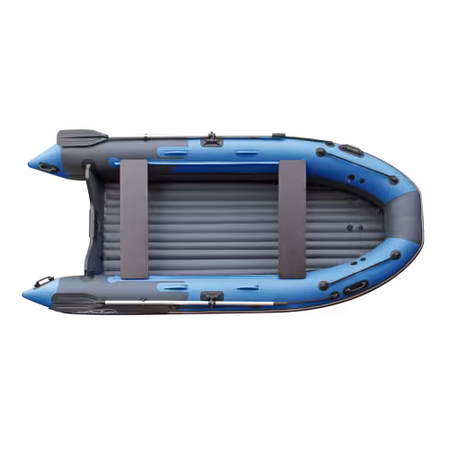 Лодка надувная ПВХ Angler Skat Triton 370, НДНД, серый/голубой
