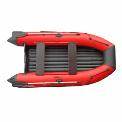 Лодка надувная ПВХ Angler Reef Triton 340 НДНД, серый/красный