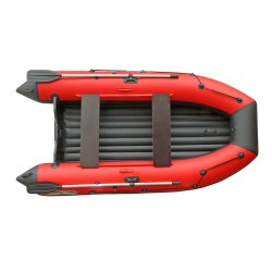 Лодка надувная ПВХ Angler Reef Triton 340 НДНД, серый/красный
