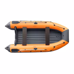 Лодка надувная ПВХ Angler Reef Triton 340 НДНД, черный/оранжевый