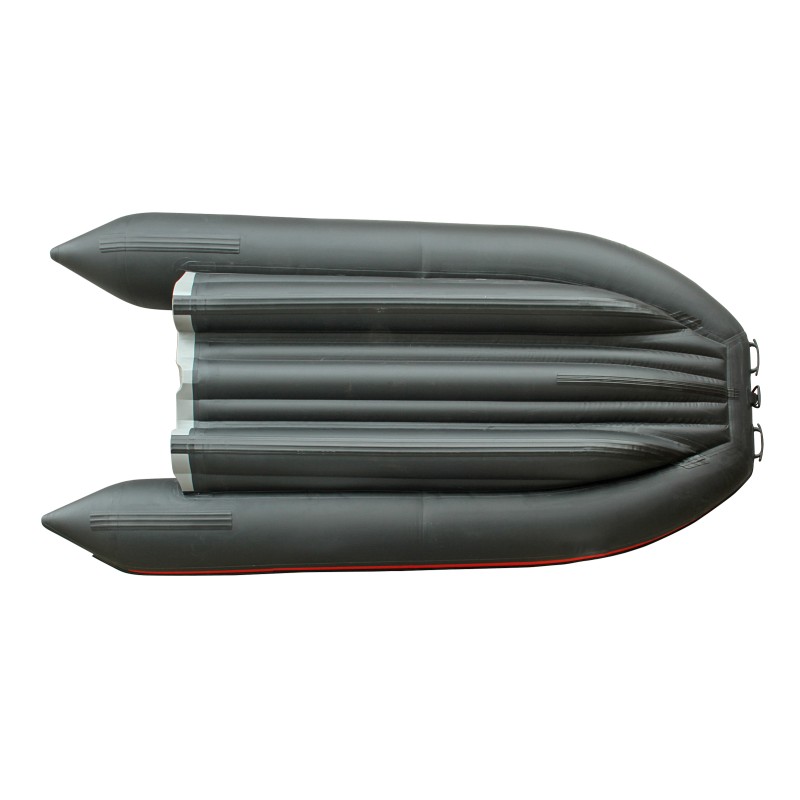 Лодка надувная ПВХ Angler Reef Triton 340 НДНД, черный/оранжевый