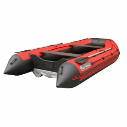 Лодка надувная ПВХ Angler Reef Triton 340 НДНД, серый/желтый