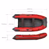 Лодка надувная ПВХ Angler Reef Triton 340 НДНД, серый/желтый