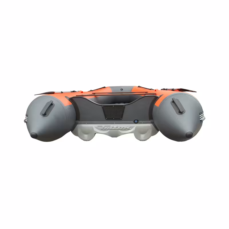 Лодка надувная ПВХ Angler Reef Triton 390 НДНД, серый/желтый