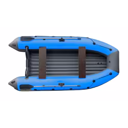 Лодка надувная ПВХ Angler Reef Triton 420 НДНД, серый/голубой