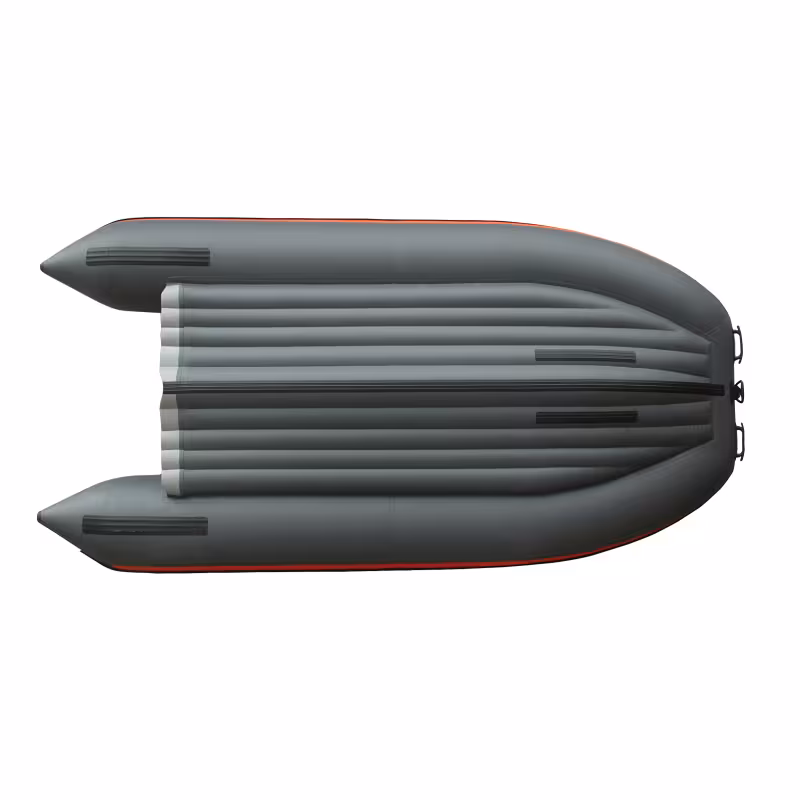 Лодка надувная ПВХ Angler Reef 325 НДНД, серый/красный