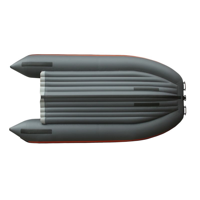 Лодка надувная ПВХ Angler Reef 325 НДНД, серый/красный