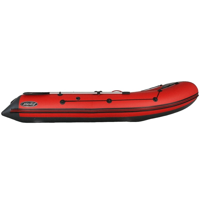 Лодка надувная ПВХ Angler Reef 325 НДНД, серый/красный
