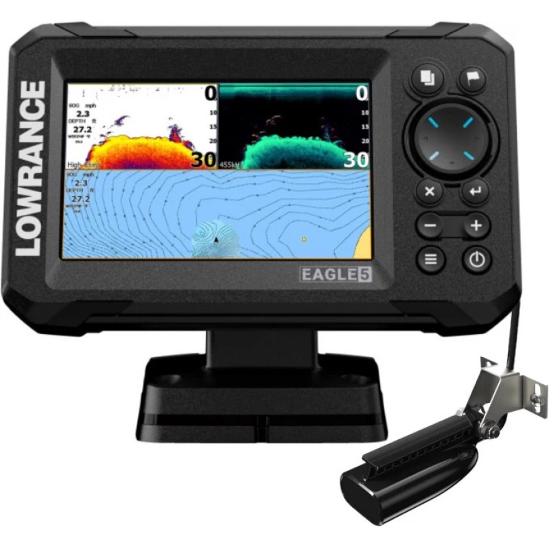 Картплоттер-эхолот Lowrance Eagle 5 с датчиком SplitShot HD