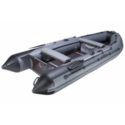 Лодка надувная ПВХ Адмирал 375 Sport, пайол фанерный, черный камыш
