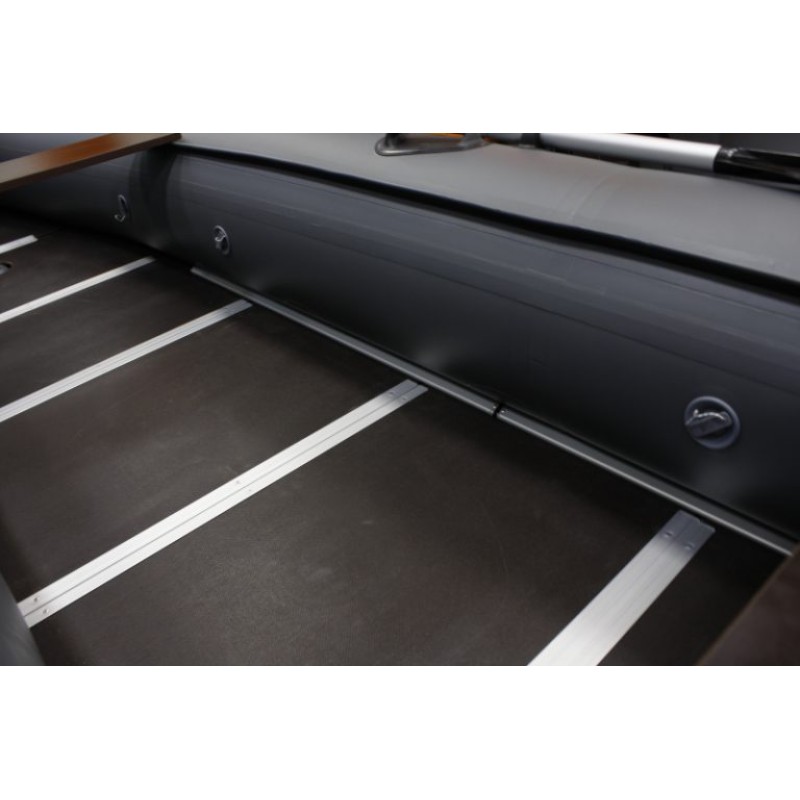 Лодка надувная ПВХ Адмирал 375 Sport, пайол фанерный, черный камыш