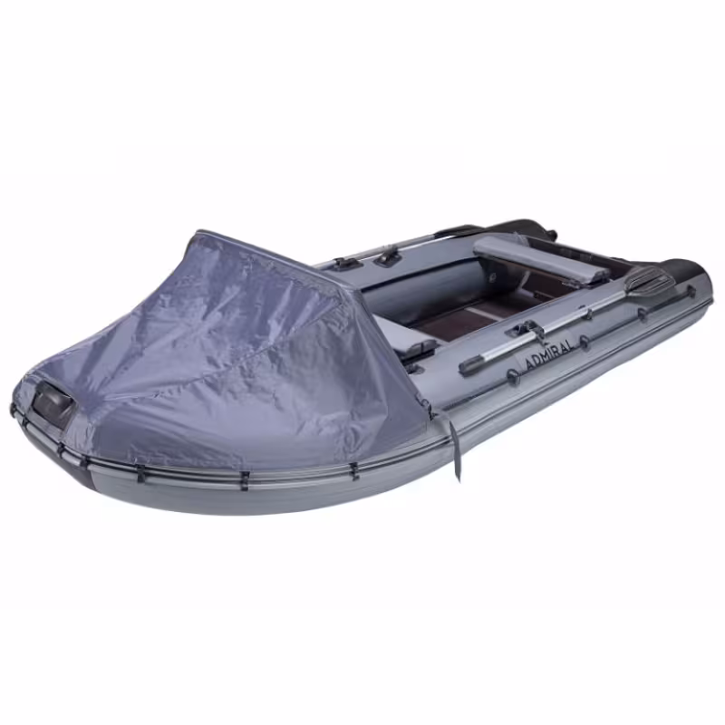 Лодка надувная ПВХ Адмирал 375 Sport, пайол фанерный, черный камыш