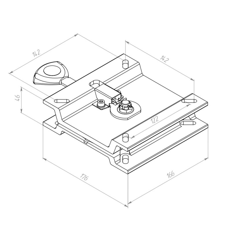 Поворотный механизм под кресло Praktik.Pro 450.741.600.000, 2 шт