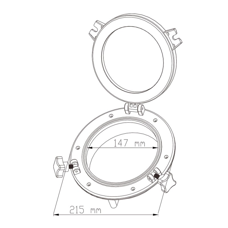 Иллюминатор SeaFlo SFPP2-01, 215 мм