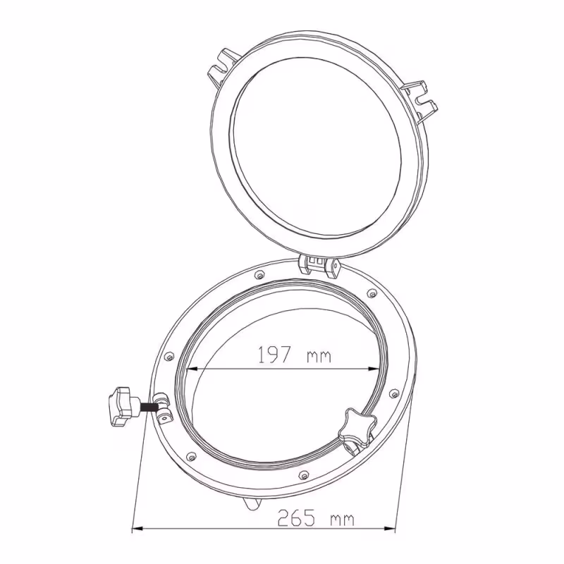 Иллюминатор SeaFlo SFPP1-02, 265 мм