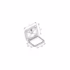 Люк палубный SeaFlo SFRE1-270-375-01, 270x375 мм, белый