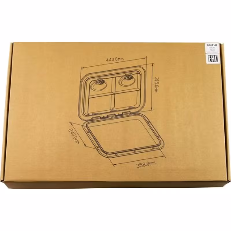 Люк палубный SeaFlo SFRE1-315-440-01, 315x440 мм