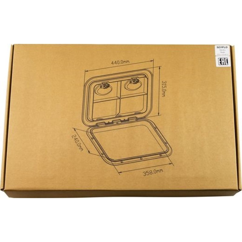 Люк палубный SeaFlo SFRE1-315-440-01, 315x440 мм