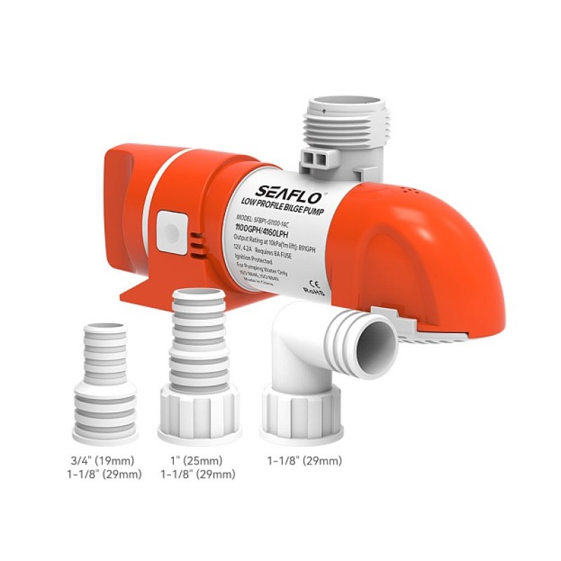 Помпа трюмная автоматическая SeaFlo SFBP1-G1100-14B, 12 В, 69 л/мин