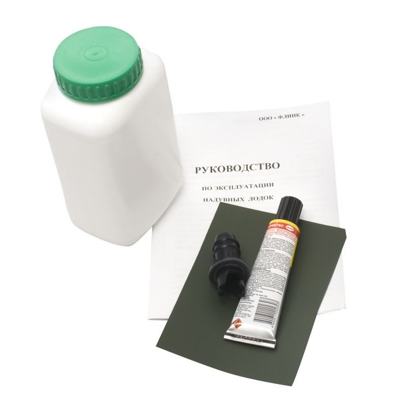 Лодка надувная ПВХ Flinc BoatMaster 310K, пайол фанерный, оливковый