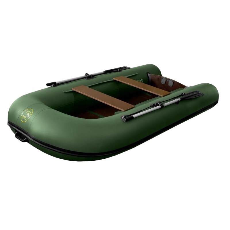 Лодка надувная ПВХ Flinc BoatMaster 310K, пайол фанерный, оливковый