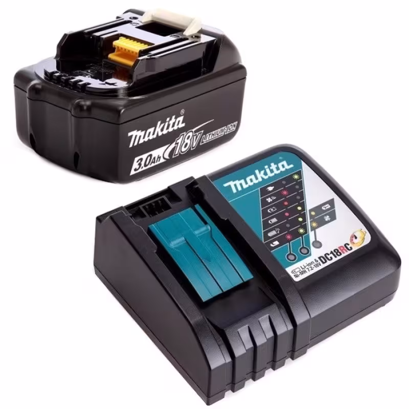 Комплект аккумулятор и зарядное устройство для электроинструмента Makita (Li-Ion, 18В, 3Ач)