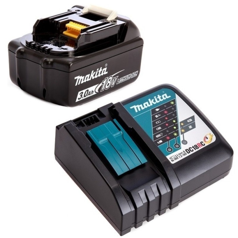 Комплект аккумулятор и зарядное устройство для электроинструмента Makita (Li-Ion, 18В, 3Ач)
