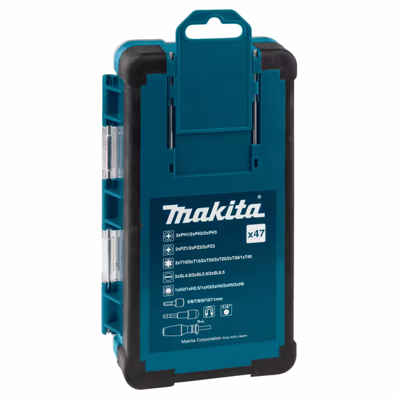 Набор насадок с отверткой Makita B-36170, 47 предметов