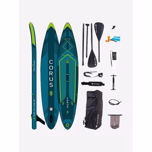 SUP-доска надувная Tech Team Сorus Blue, 383x76x15 см, синий