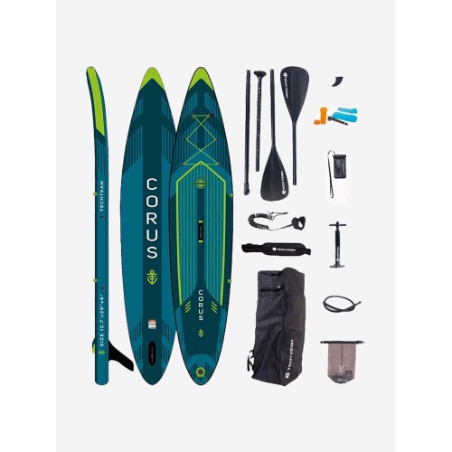 SUP-доска надувная Tech Team Сorus Blue, 383x76x15 см, синий