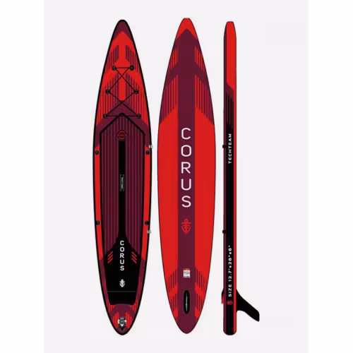 SUP-доска надувная Tech Team Сorus Red, 383x76x15 см, красный