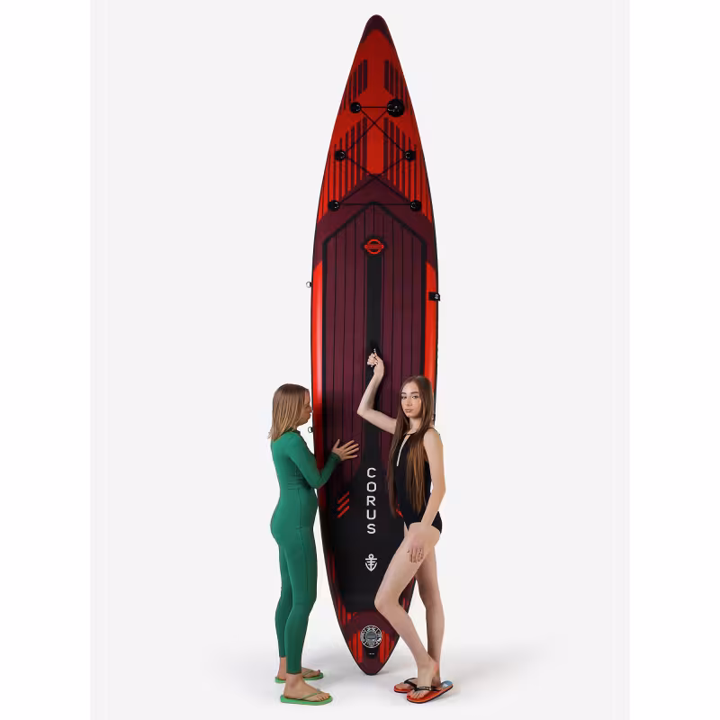 SUP-доска надувная Tech Team Сorus Red, 383x76x15 см, красный