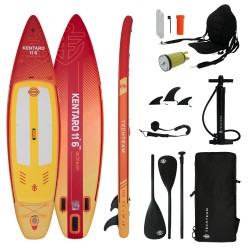 SUP-доска надувная Tech Team Kentaro Red/Yellow, 11.6, красный/желтый